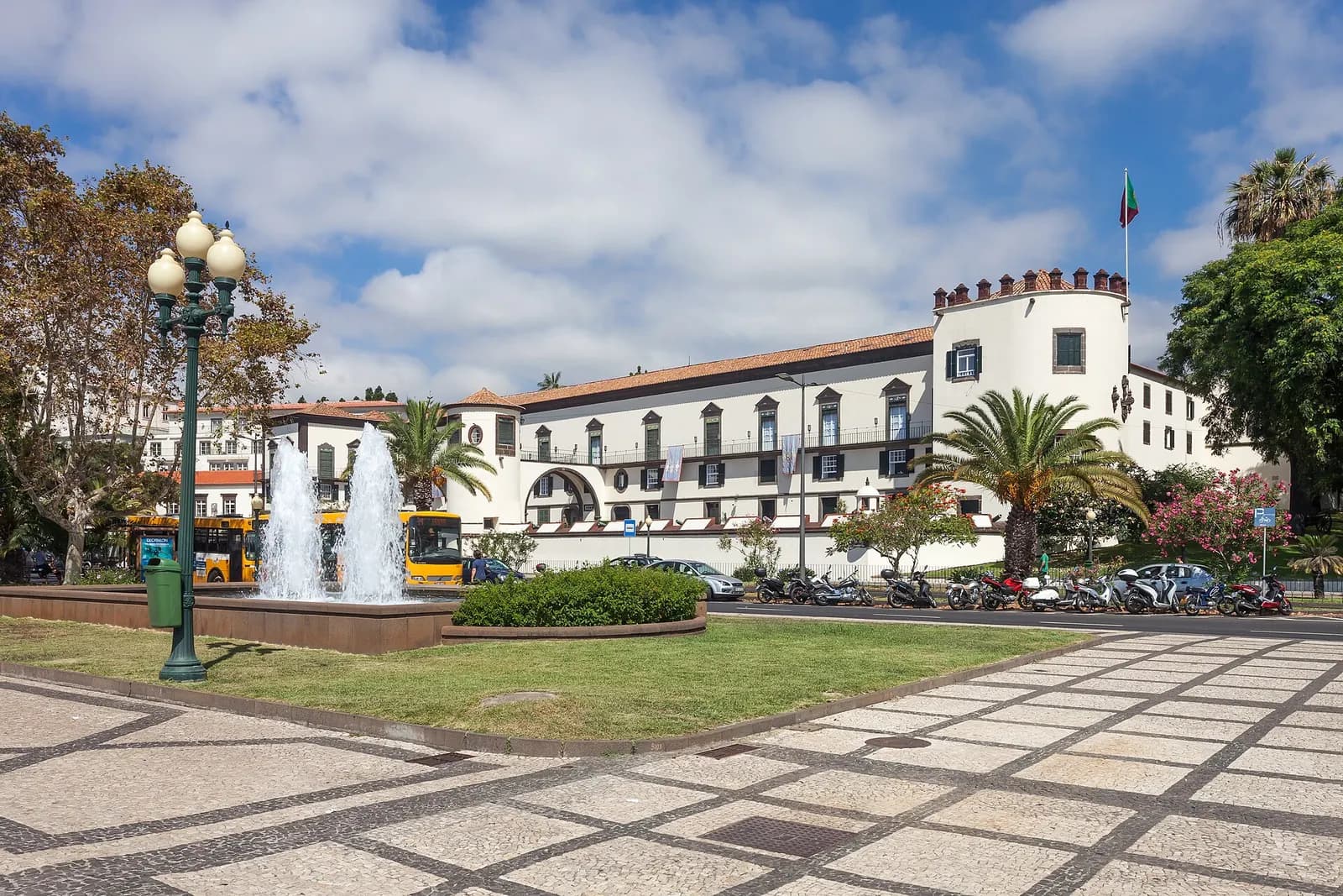 Gardens and palace in Funchal, Madeira
