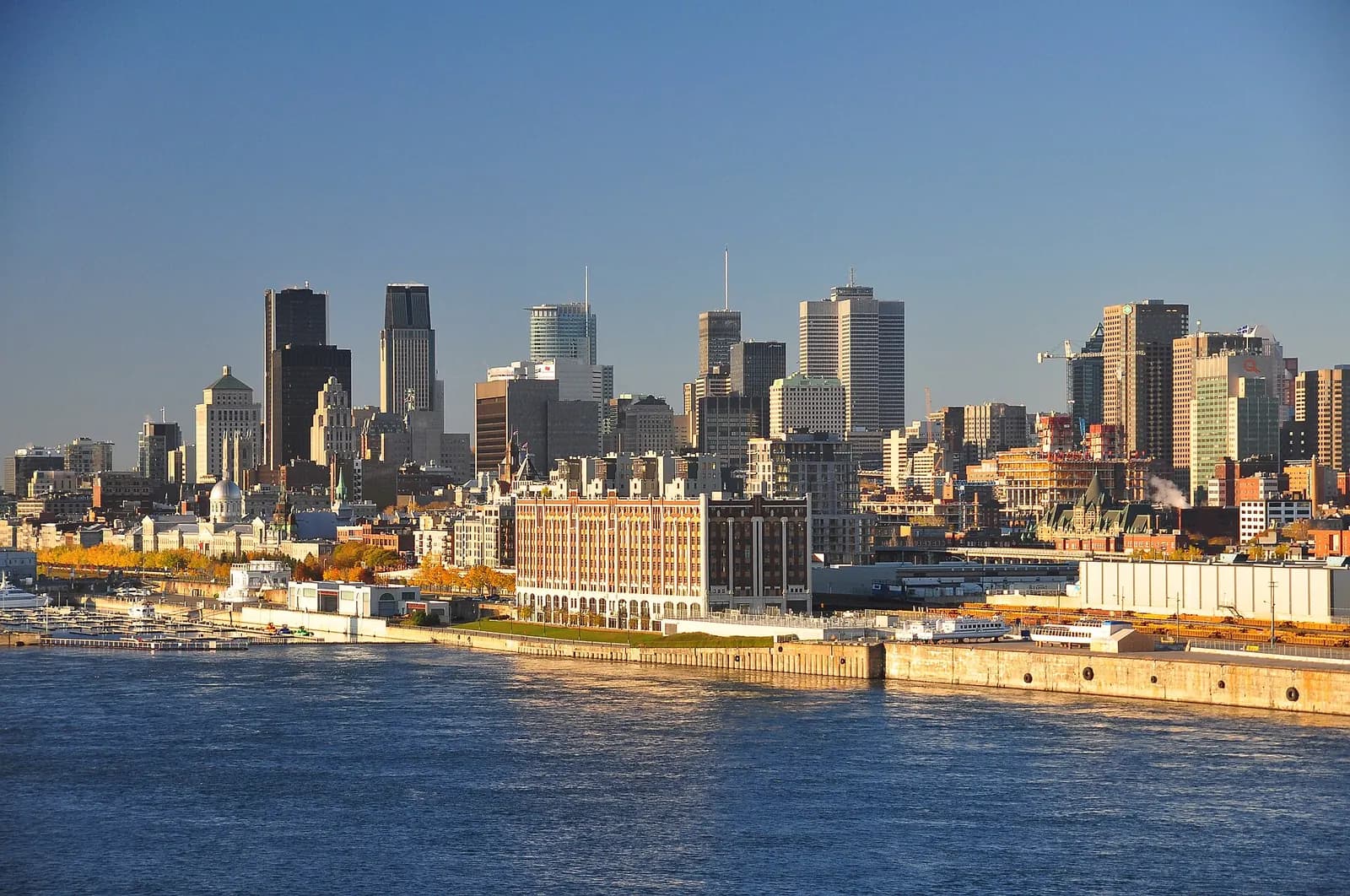 Photo: abdallahh from Montréal, Canada, CC BY 2.0 The Montreal skyline from the St. Lawrence