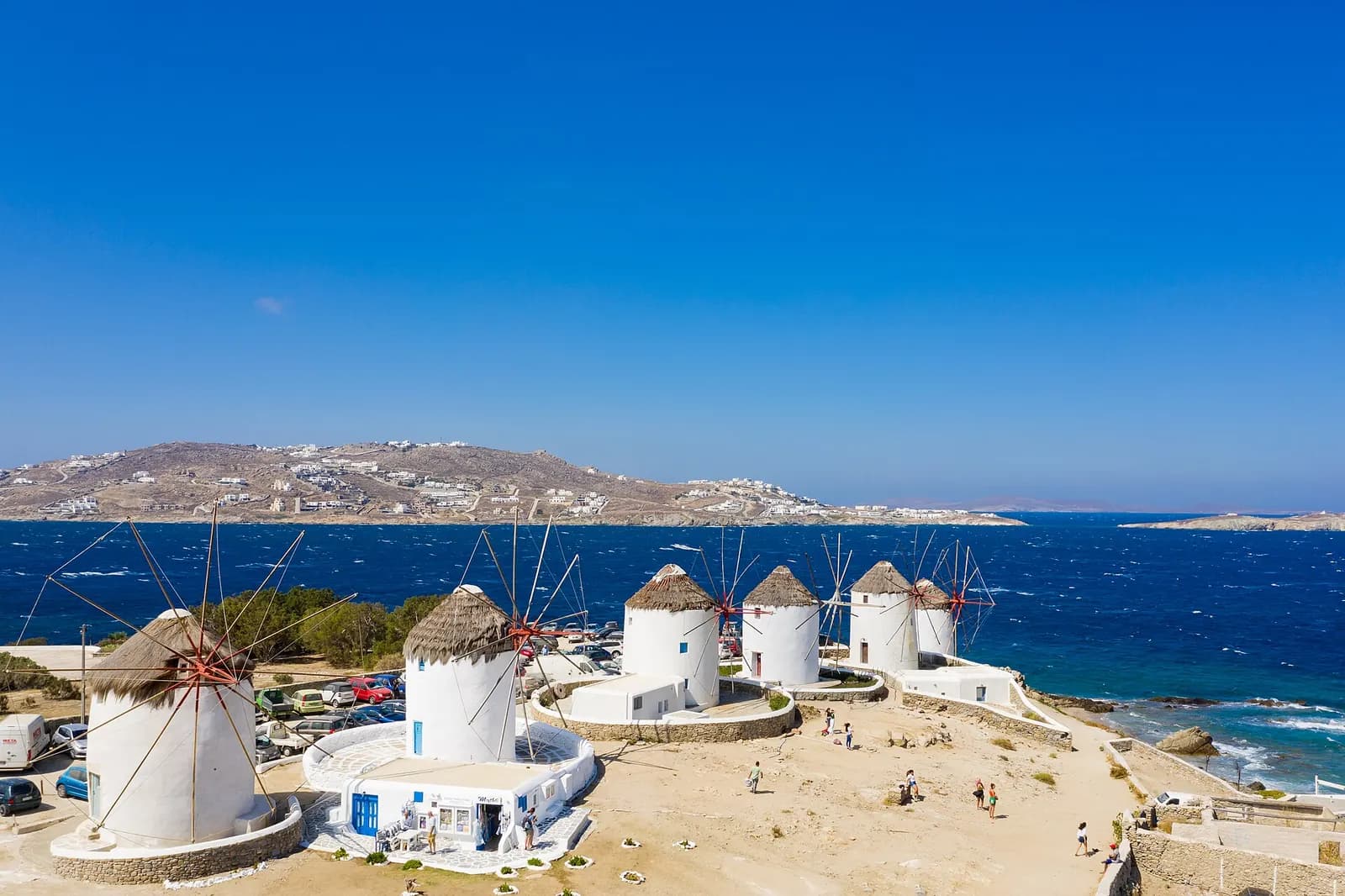 Photo: dronepicr, CC BY 2.0 Mykonos windmills, Greece