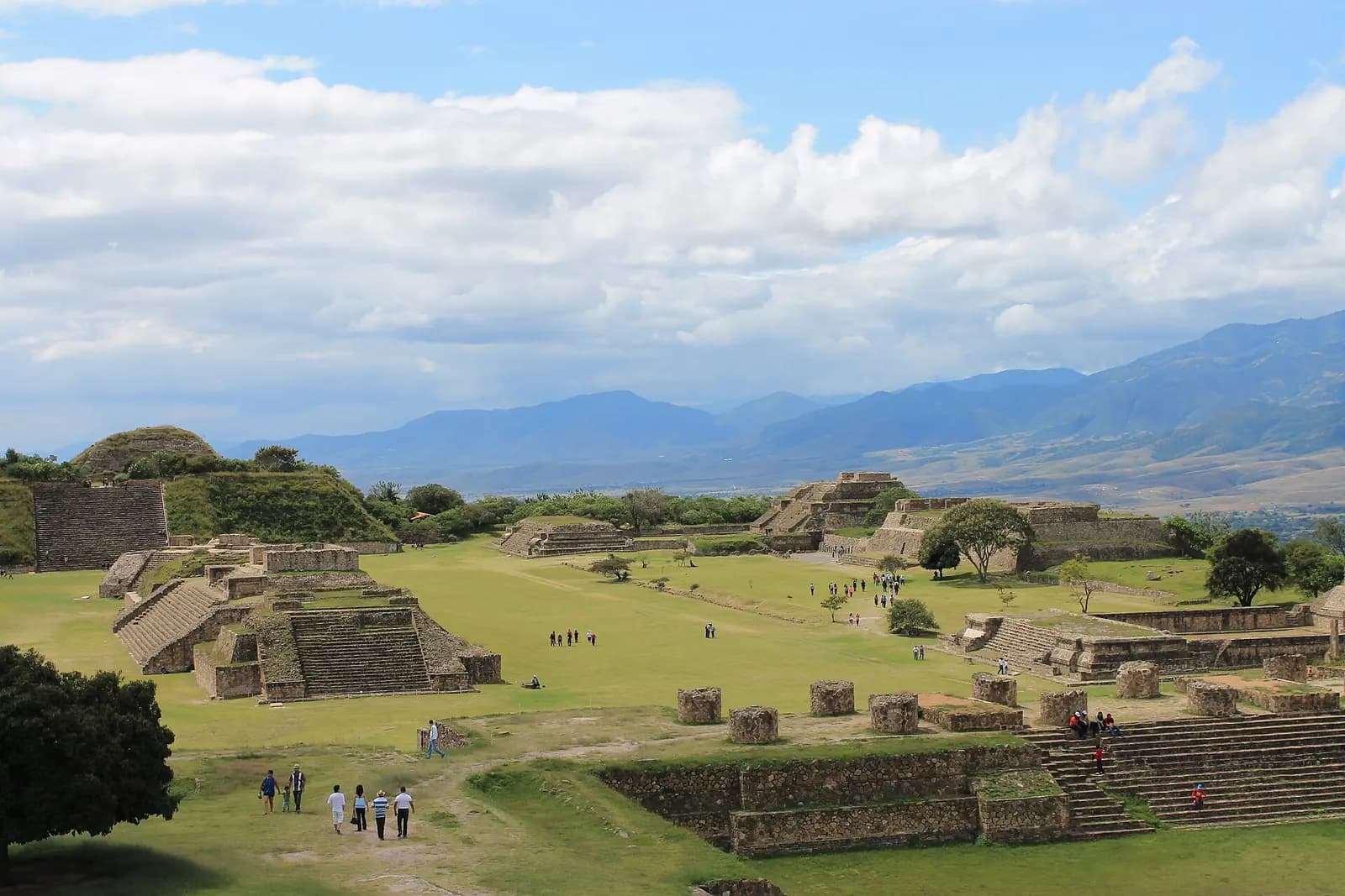 The ruins of Monte Alban above Oaxaca