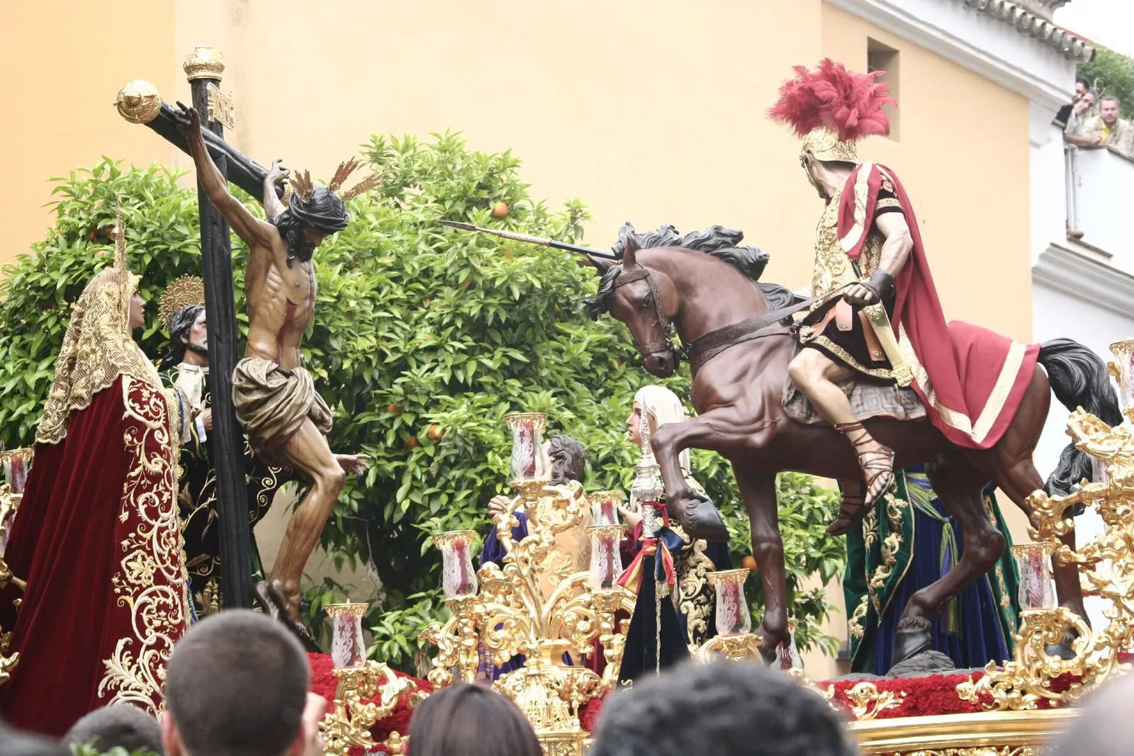 Photo: Wikimedia Commons contributor, CC BY 2.0 Semana Santa in Seville, Seville, Spain